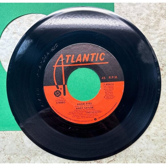 Andy Taylor Take It Easy / Angel Eyes 45 Rock 80s American Anthem Soundtrack - Picture 6 of 6